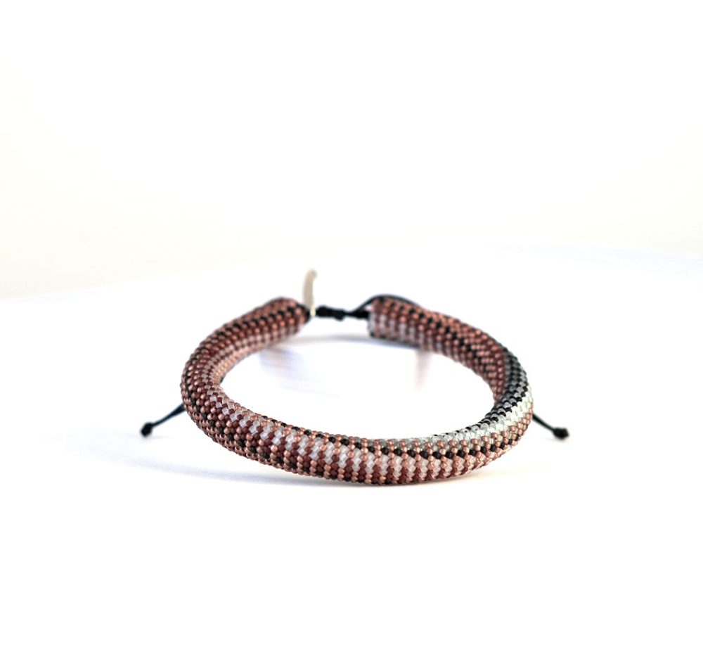 Iterum Men's Bracelet in Harmonious Terracotta Variation - PORTOMEA JEWELRY ITERUM COLLECTION