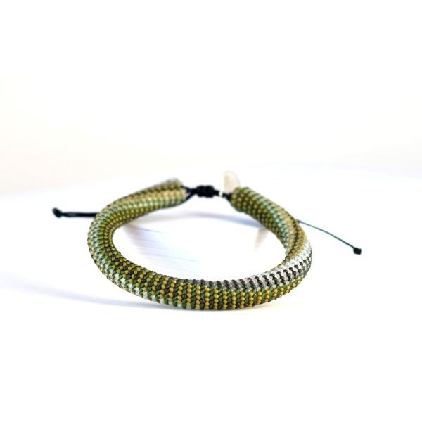 Iterum Men's Bracelet in Serene Olive Variation - PORTOMEA JEWELRY ITERUM COLLECTION