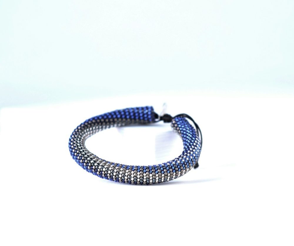 Iterum Women's Bracelet in Contemplative Blue Variation - PORTOMEA JEWELRY - ITERUM COLLECTION