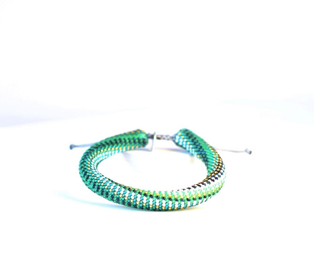 Iterum Women's Bracelet in Evocative Emerald Variation - PORTOMEA JEWELRY - ITERUM COLLECTION