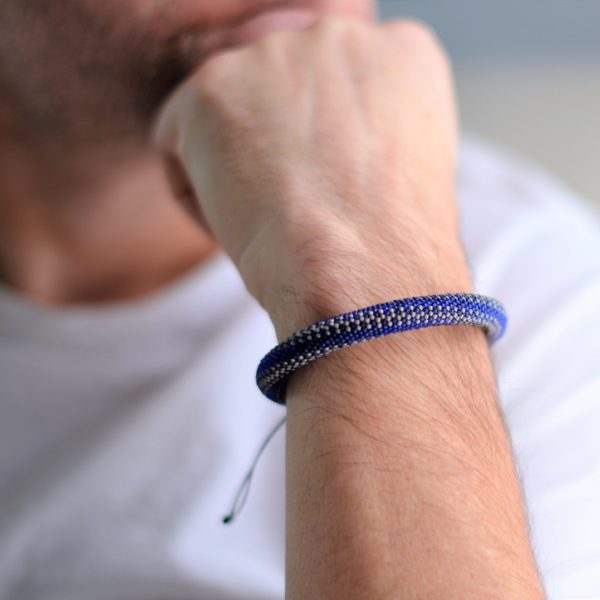 Men's Bangle in Cobalt Blue PORTOMEA & MEMENTO COLLECTION