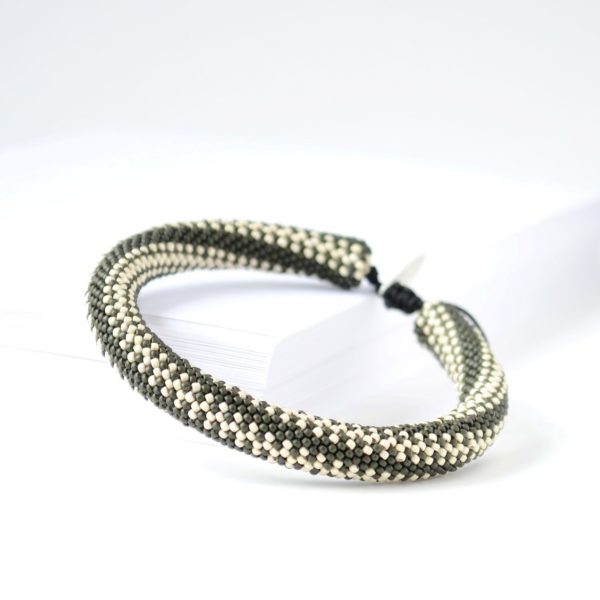 Men's Bangle in Dark Olive PORTOMEA & MEMENTO COLLECTION