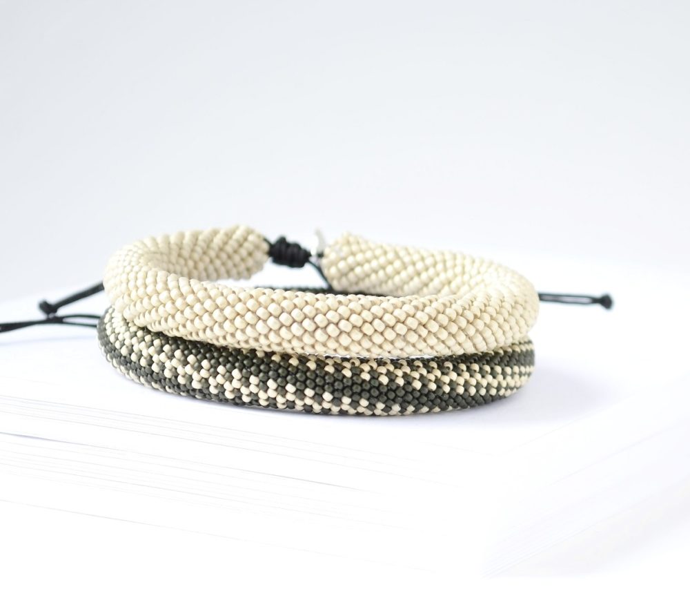 Men's Bangle in Dark Olive PORTOMEA & MEMENTO COLLECTION