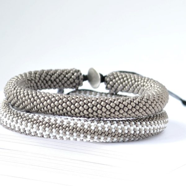 Men's Bangle in Linen PORTOMEA & MEMENTO COLLECTION